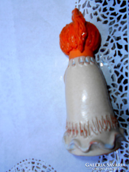Antalfiné Saint Katalin marked ceramic figurine-fluttering girl