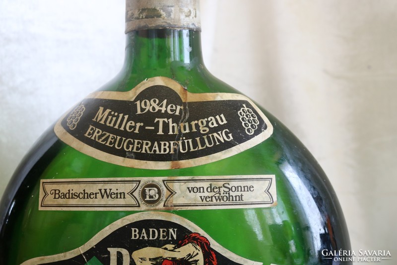 Gyűjtőknek- Badischer Wien Müller-Thurgau boros üveg 3 literes
