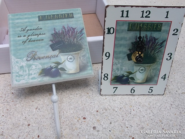 Table clock and wall hanger with lavender mot. + Gift