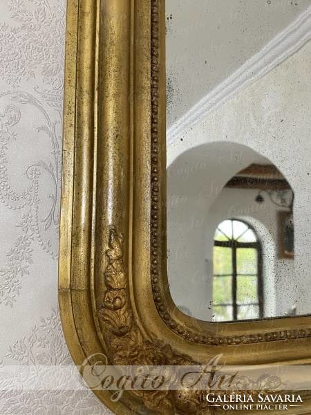 Antik Biedermeier tükör 54x40cm