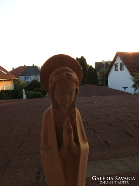 Modern wooden sculpture - Mary