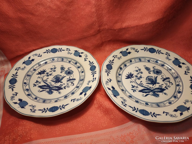 2 pcs. Porcelain cookie plate with onion pattern