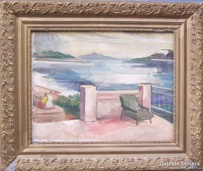 Unknown artist, sea view balcony
