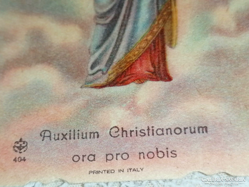 Old holy image, depiction of the Virgin Mary in a prayer book 20. 1940.