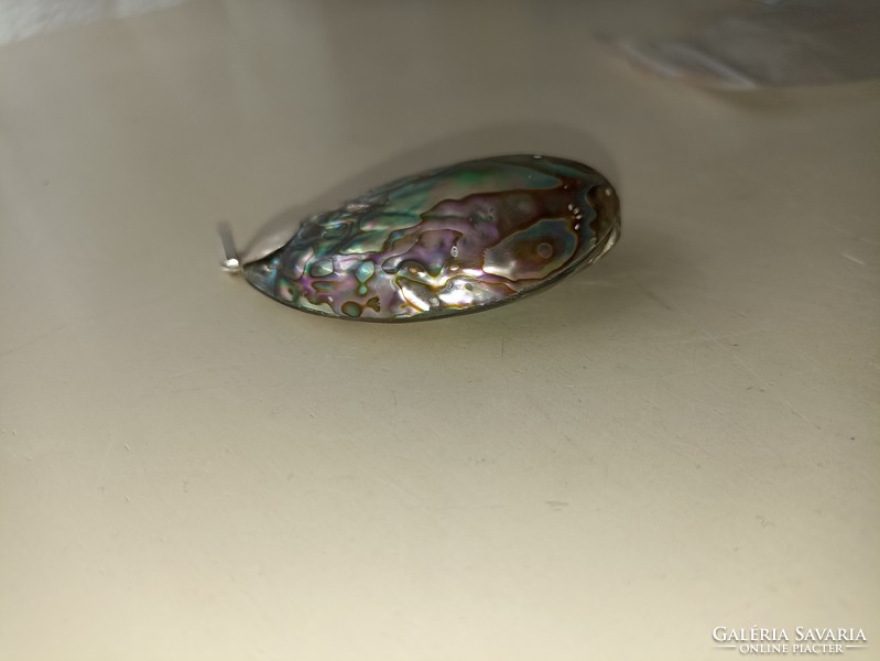 Abalone Gyöngyház kagylóból készített medál ezüst szerelékkel