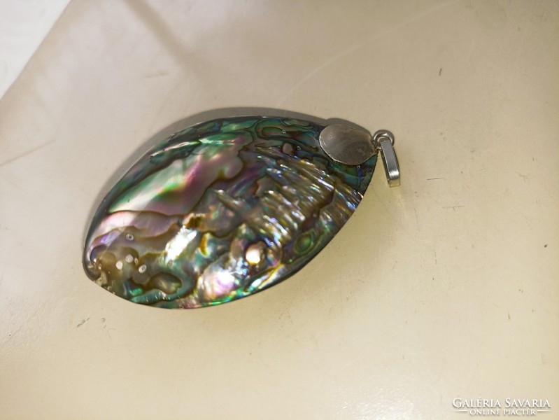 Pendant made of Abalone pearl shells with silver fittings