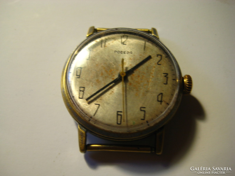 Pobeda Russian watch works, cleaned by a watchmaker