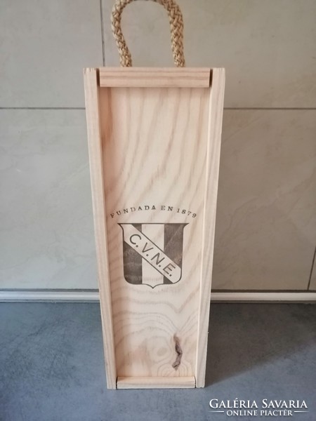 Spanish wine wooden box, rioja cune reserva 2015