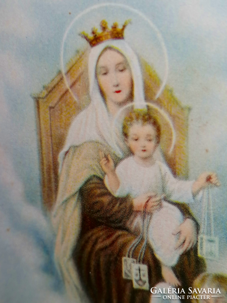 Old Virgin Mary holy image, prayer book 15.