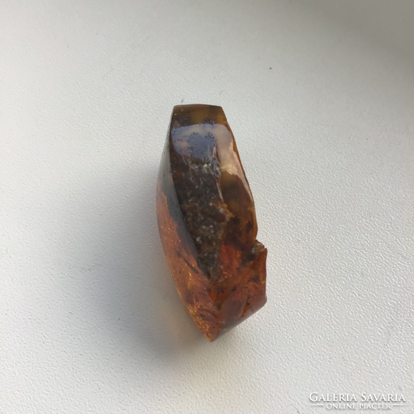 Antique amber stone, mineral