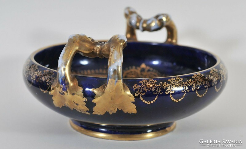 Antique ernst wahliss, hand painted porcelain bowl, Vienna, 19th Century