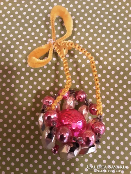 Retro Karácsony - Gabloncz eredeti üveg karácsonyfadíszek is - 9 db