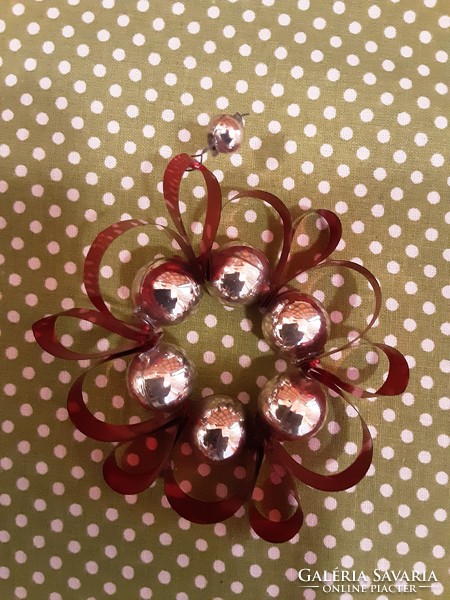 Retro Karácsony - Gabloncz eredeti üveg karácsonyfadíszek is - 9 db