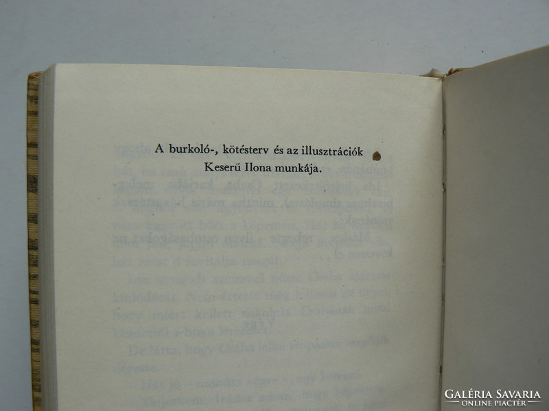 Géza Gárdonyi: ida's novel 1966, plan and illustrations of bitter ilona, book in good condition