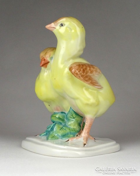 1A879 Herend porcelain chick pair 14 cm