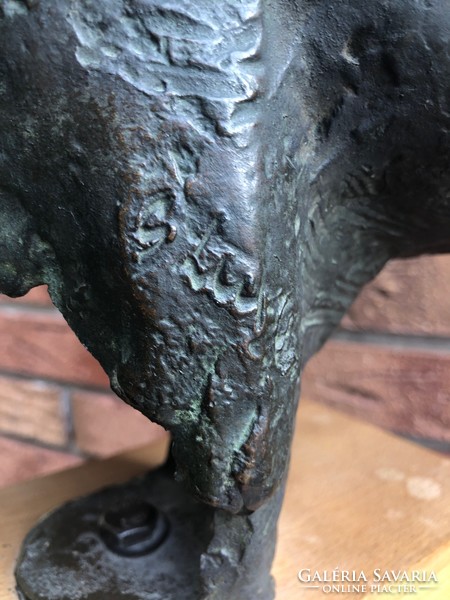 Lux: male bronze head