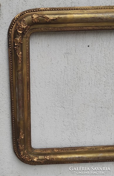 Antik Biedermeier festmény tükör keret 1800-as évek! Képkeret