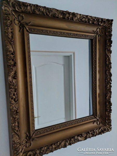 Picture or mirror frame with bow decoration 75 x 65 cm