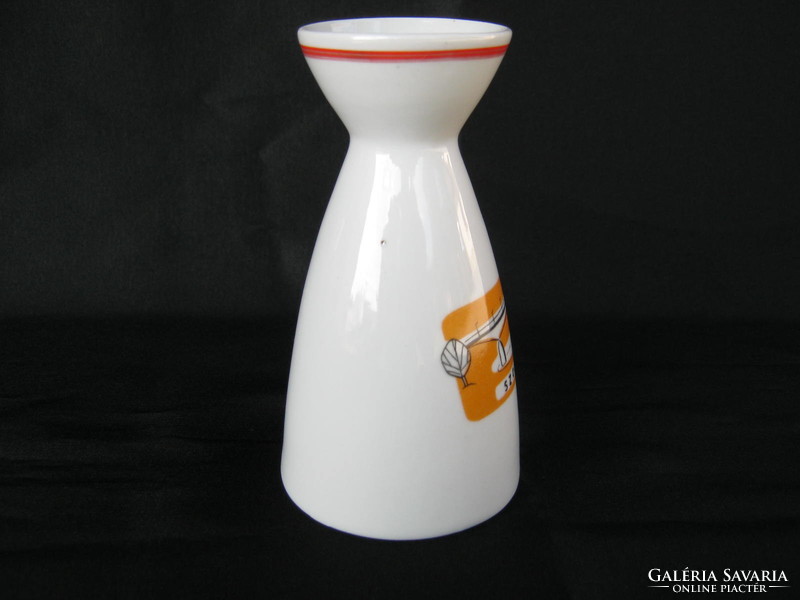 Retro ... Kőbányai Drasche porcelán emlék váza Szolnok