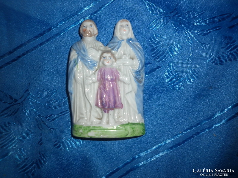 Antik pici szent család porcelán figura