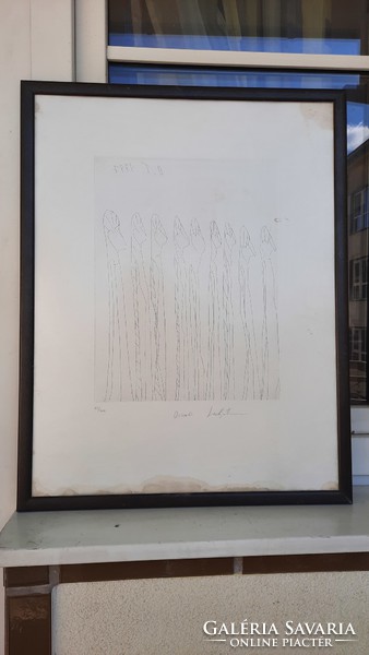 Oswald Tschirtner (1920-2007), the schizophrenic artist - etching 30x39 cm - modern, minimalist