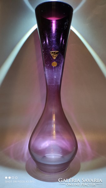 Jelzett Hessen üveg váza ritka nagy méret 35 cm
