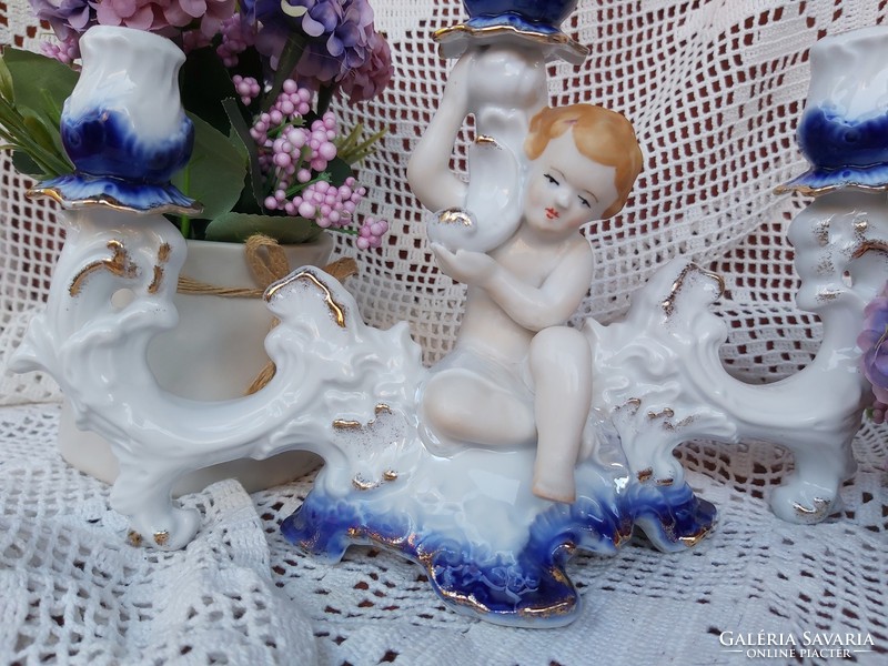 Beautiful arpo porcelain angelic baroque candlestick candlestick nostalgia piece