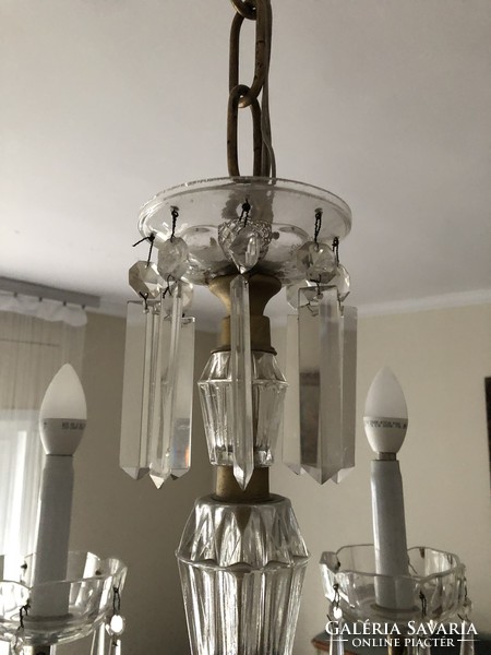 Crystal chandelier, ceiling lamp, 4 branches