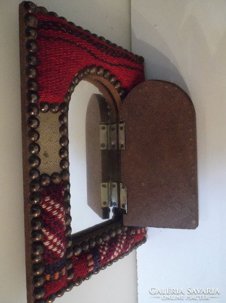 Special - mirrored - wall decoration - mirror behind the door - copper - 30 x 20 x 4 cm