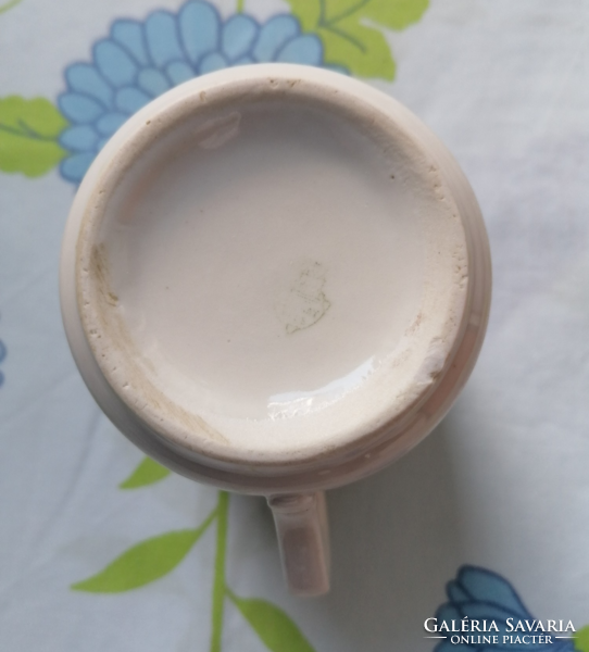 Old zsolnay mug + plate, breakfast set