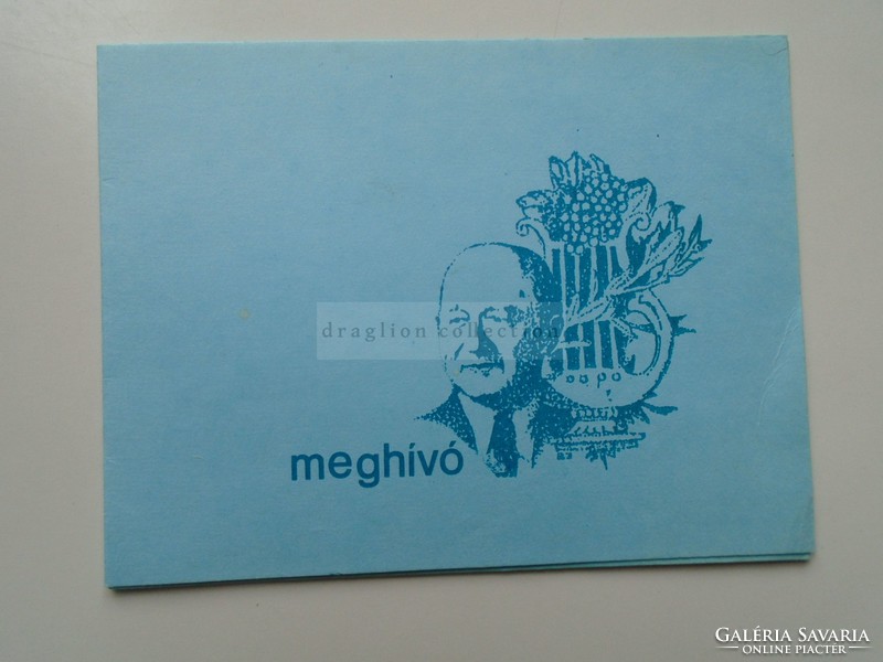 G21.703 Hajdúnánás, lajos Maklári primary school - invitations sent by post in 1990