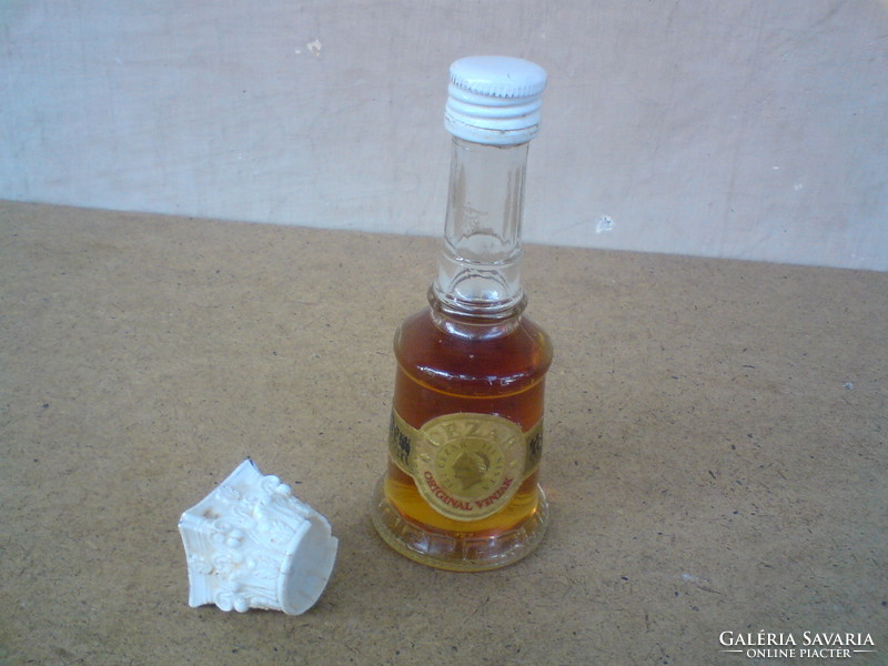 Retro Caesar cognac 0.05 l - old mini bottle with label