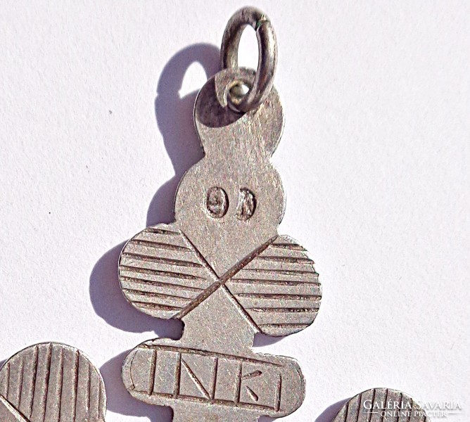 Antique 13 lats silver pendant