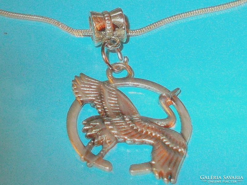 Amulet stork freshman tibetan silver ethnic vintage necklace