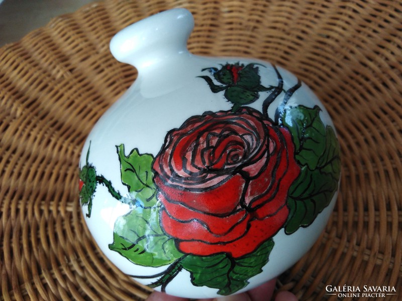 Rosy - ceramic, spherical vase