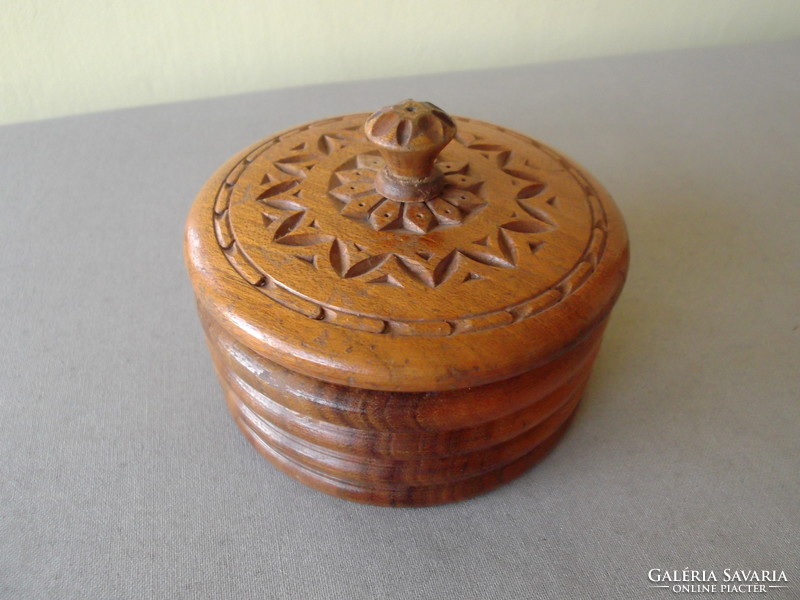 Carved wooden jewelry box for sale!