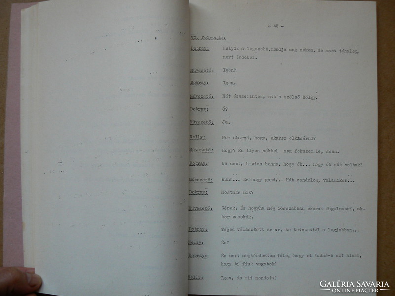 DIALÓGLISTA "RÁKÓCZI TÉR" 1988, RENDEZTE: DOBRAY GYÖRGY, KÖNYV RITKASÁG!