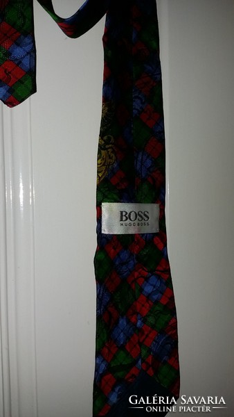 Hugo Boss selyem, silk nyakkendő - golfos