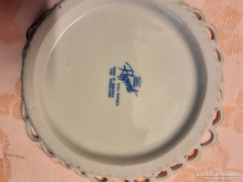 Gyűjtemény - Cluj porcelán, csodás csipkés tányérok - 7db