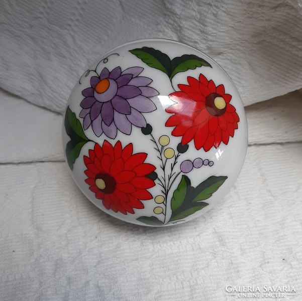 4626 - Kalocsa patterned porcelain jewelry holder - hand painting