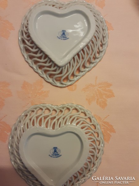 Gyűjtemény - Cluj porcelán, csodás csipkés tányérok - 7db