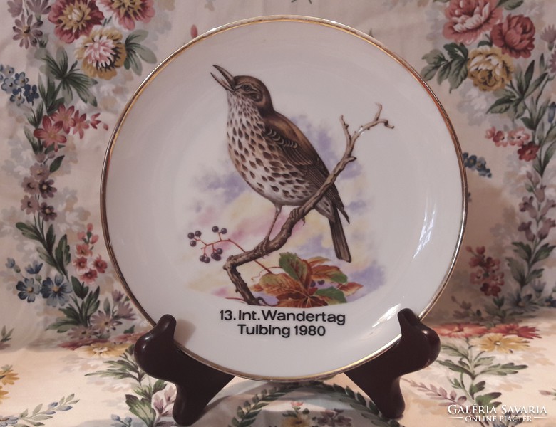 Sparrowhawk, bird porcelain plate, decorative plate