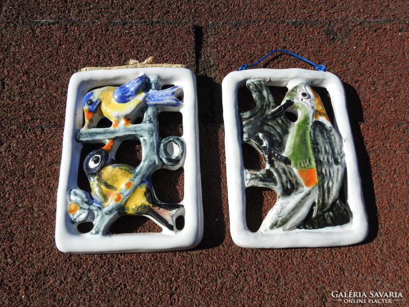 Bird - birds - handicraft ceramics mural - wall ceramics