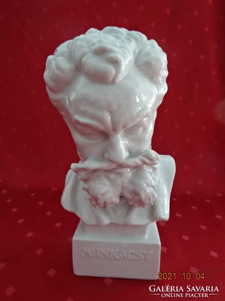 Herend porcelain figural statue, bust of Munky. He has!