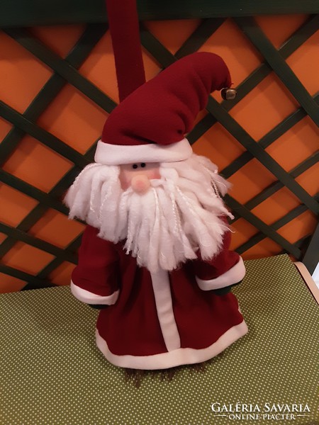 Bűbájos, nagy karácsonyi Mikulás seprű - vendégváró