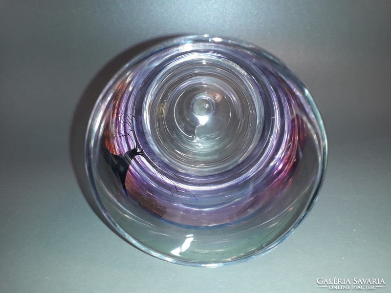 Festett üveg asztaldísz illóolaj tartó illatosító