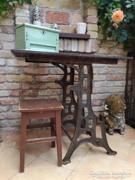 Cast iron industrial table, unique design