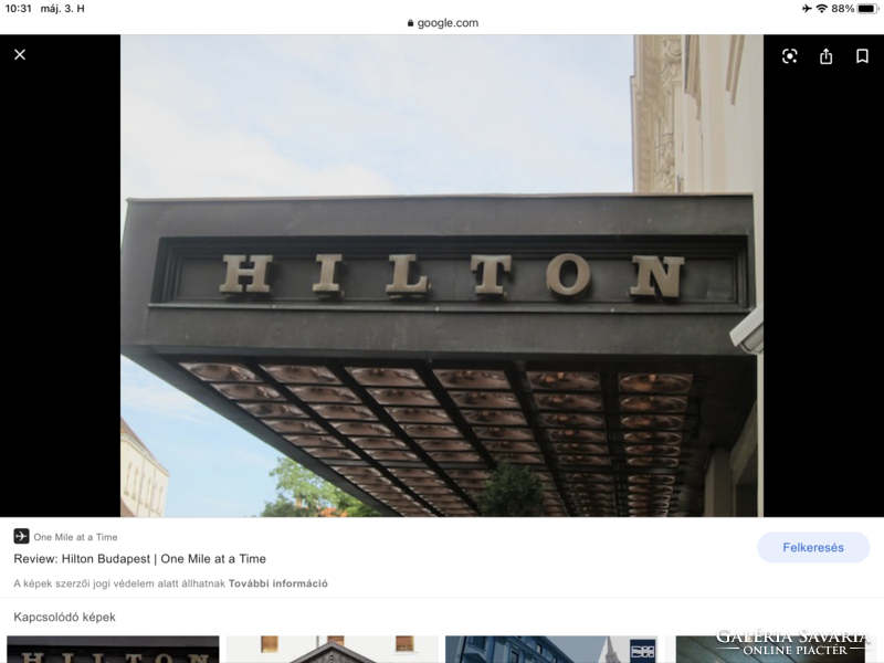 A HILTON tükrei! III/II-es darab. Exkluzív brutalista design a 70-es évekből. ( modern )