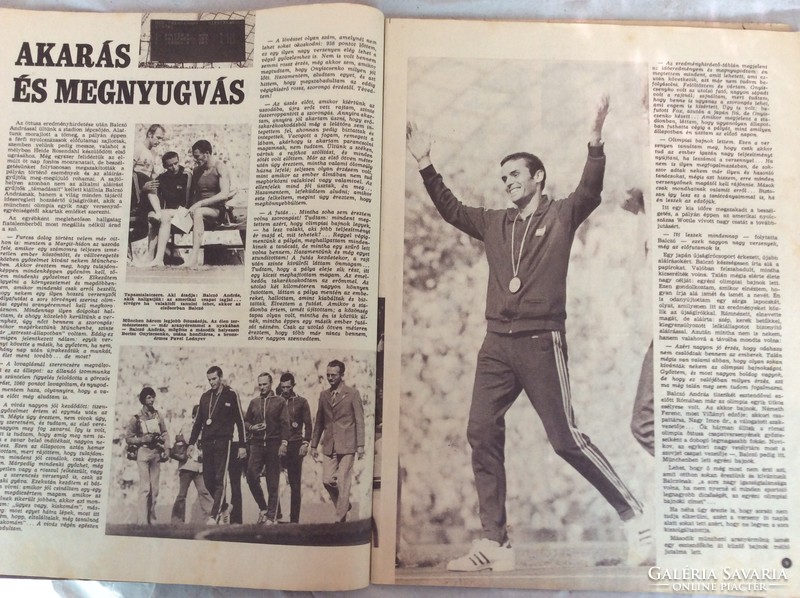 Olimpia 1972,Képes Sport anno,postával