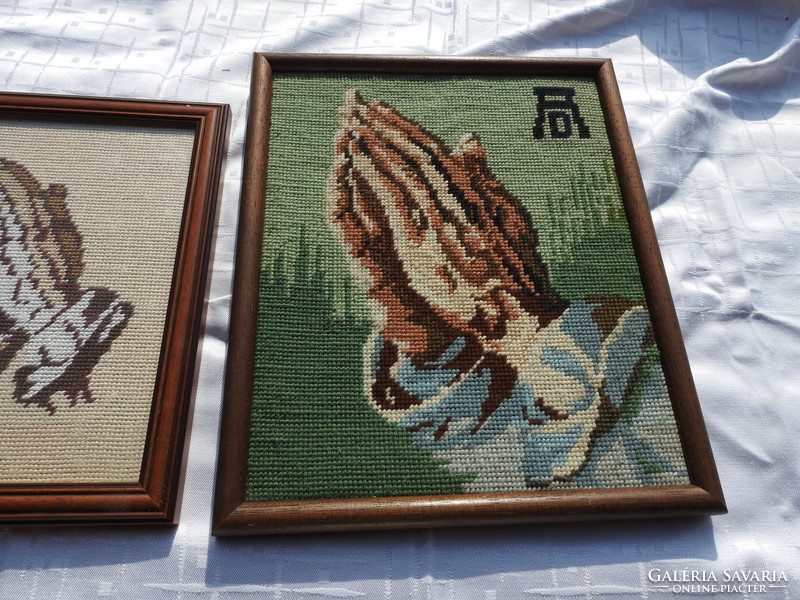 Imádkozó kéz - keresztény témájú gobelin kép